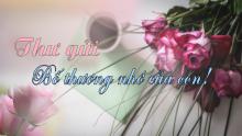 Thư gửi Bố thương nhớ của con!