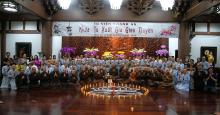 Ấm tình pháp lữ linh sơn đêm thiền trà “Viên mãn khóa tu Xuất gia gieo duyên lần I”
